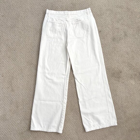 Favorite Daughter The Masha Super High Rise Wide Leg Gardenia Ivory Jeans Sz 32 - Picture 8 of 10